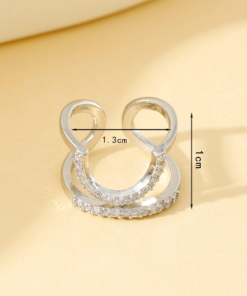 Alternative view of Nail Ring - Argento semplice