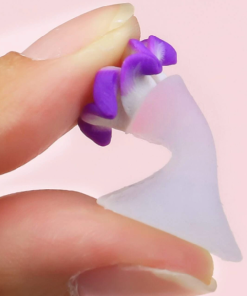 Alternative view of Separa dita - fiore viola