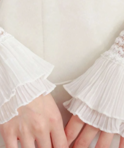 Alternative view of Manica Finta, Polsino - Tulle Bianco