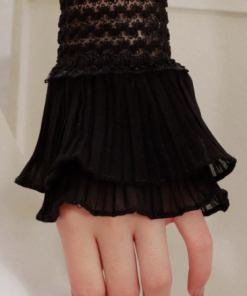 Alternative view of Manica Finta, Polsino - Tulle Nero