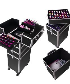 Alternative view of Beauty Case XXXL - Nero liscio con finiture argento