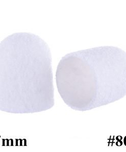 Scovolino pedicure 7mm, grana 80 - 10pz Bianco